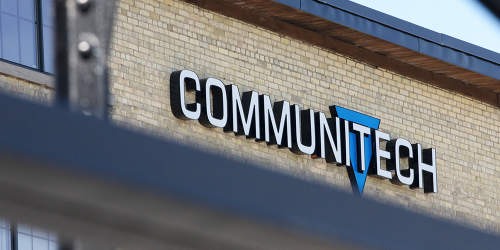 Communitech sign on Hub
