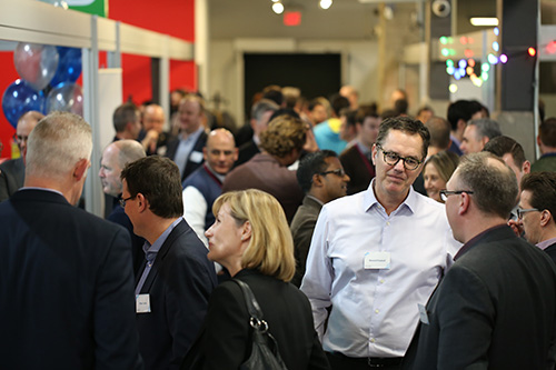 Communitech's Corporate Concourse filled with guests
