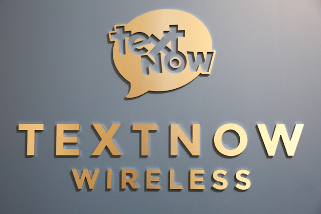 Golden TextNow Wireless name and logo