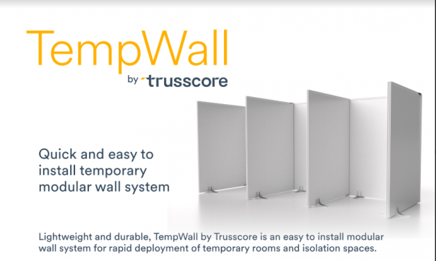 Trusscore Branded Graphic for Temporary Hospital Walls