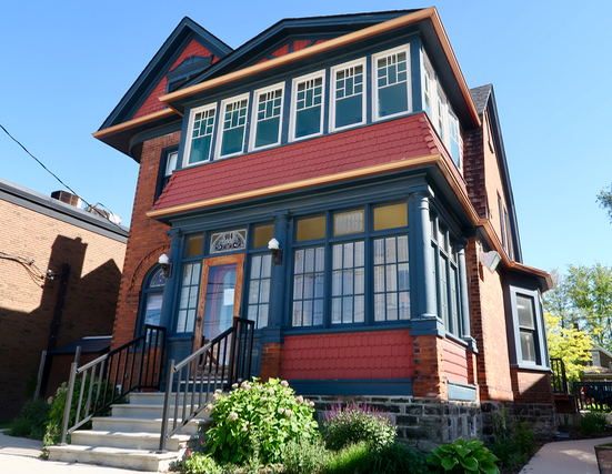 Exterior of the InFlight office, a historic house